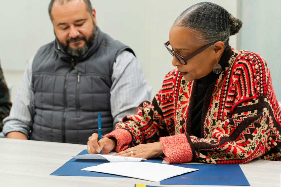 San Diego Mesa College signing educational partnership