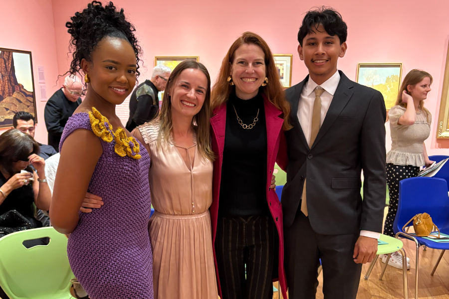 fashion students and professor